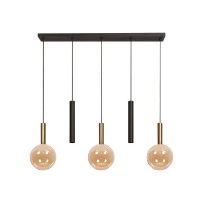Lucide JOSIANE - Pendant light - 3xG9 - Amber - Vibes